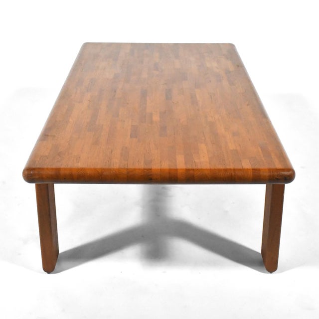 Mid 20th Century Solid Teak Coffee Table For Sale - Image 5 of 8