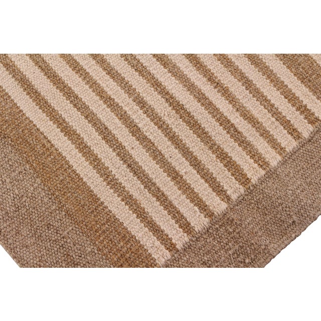 Not Yet Made - Made To Order Rug & Kilim’s All-Natural Scandinavian Style Kilim in Beige Brown Geometric Pattern - 12x15 For Sale - Image 5 of 6
