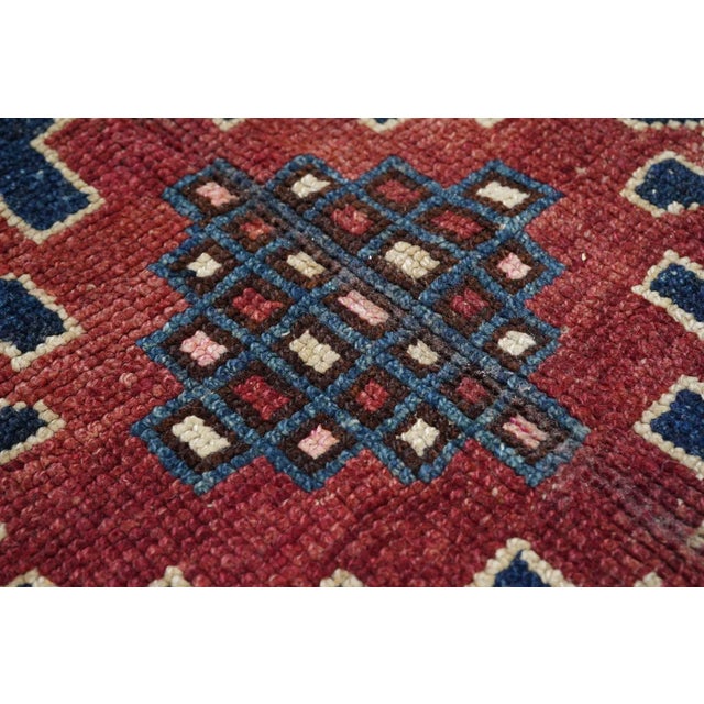 Brown Antique Tribal Rug 6'3'' x 13'8'' For Sale - Image 8 of 12