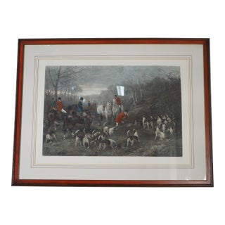 Run the Earth Heywood Hardy Hunt Scene Engraving For Sale