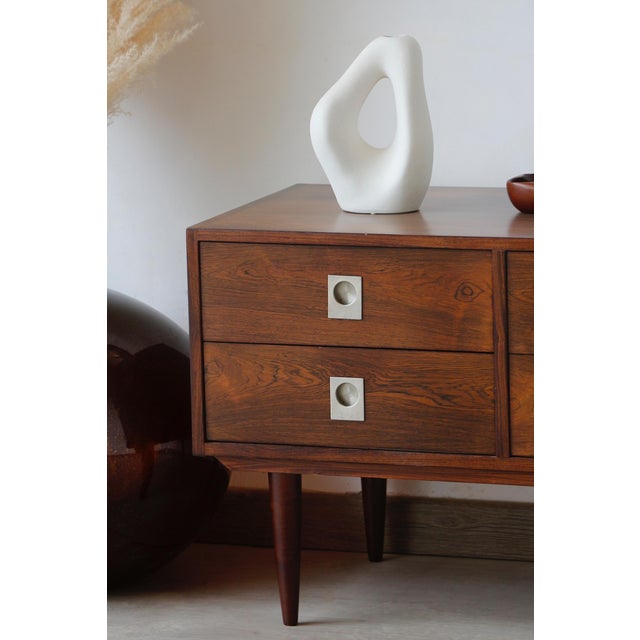 Brown Vintage Scandinavian Chest of Drawers, 1960 For Sale - Image 8 of 15