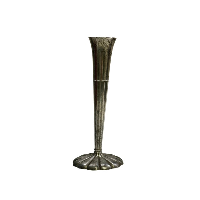 Art Deco Just Andersen Model 765 Danish Art Deco Pewter Bud Vase, 1920s For Sale - Image 3 of 9