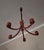 Teak Variable Height Chandelier with Five Arms from Domus, Denmark, 1970s For Sale - Image 9 of 9