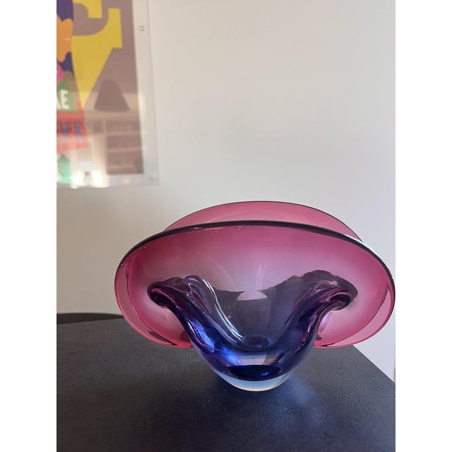 Purple and Blue Murano Glass Confetti Bowl or Ashtray, 1950s For Sale - Image 9 of 13