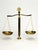 Mid century scale of justice - great office or bookshelf decor 16" x 5" x 16"