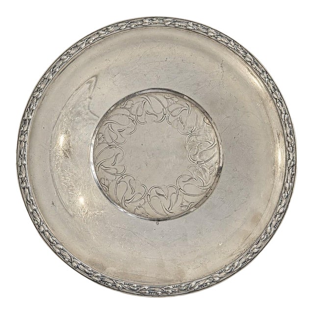 Vintage Wm a Rogers Meadowbrook Silverplate 10'' Sandwich Serving Tray-Oneida For Sale