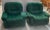 Italian Green Velvet Lounge Chairs,1970s, Set of 2 For Sale - Image 5 of 18
