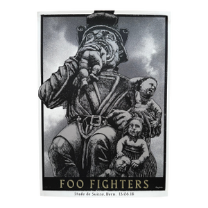 Foo Fighters, Bern Poster by Tommy Davidson-Hawley - Hand Pulled 4 Colour Screenprint, Printed in Uk