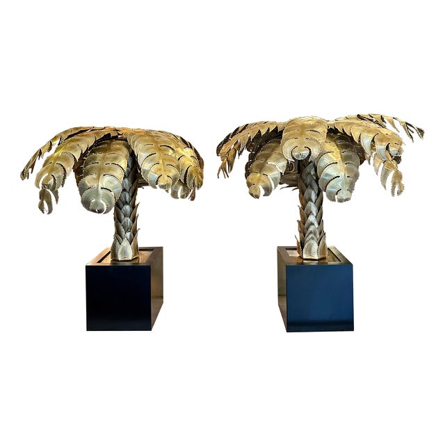 Palm Tree Table Lamps from Maison Jansen, 1970s For Sale