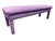 1980s Vintage Purple Upholstered Parsons Bench For Sale - Image 9 of 12