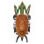Vintage Colorful Zoomorphic South African Mask For Sale - Image 4 of 4
