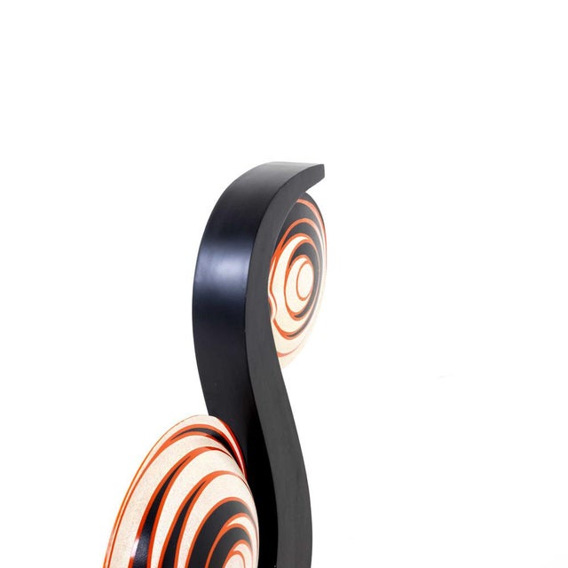 Large Italian Snail Shaped Table Lamp For Sale - Image 9 of 13