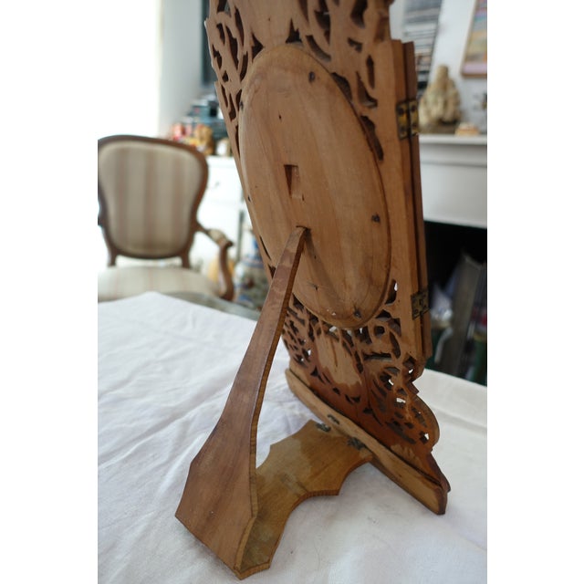 Folding Souvenir Mirror in Sorrento Marquetry, Naples, Italy For Sale - Image 4 of 8