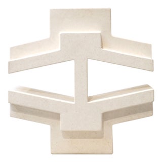 Renaat Ramon, Geometric Sculpture, Belgium, 2017, French Limestone For Sale