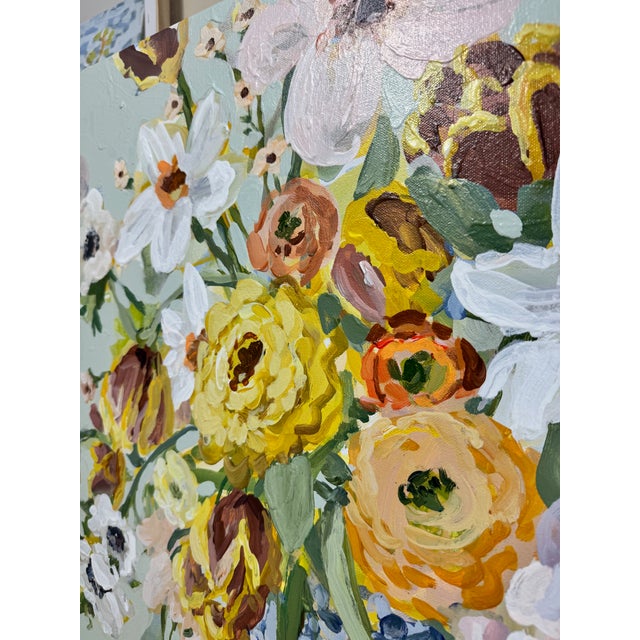 2020s Everyday Bouquet Expressionism Acrylic Painting For Sale - Image 5 of 9