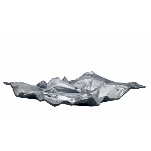 An elegant, sculptural tray / centrepiece crafted from cast aluminium by the renowned np2 group (founded by nerone...