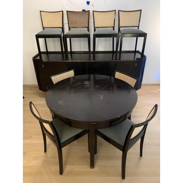 1920s Bauhaus Art Deco Dining Room by Bruno Paul and Hans Hartl for Hellerau, 1920s, Set of 10 For Sale - Image 5 of 18