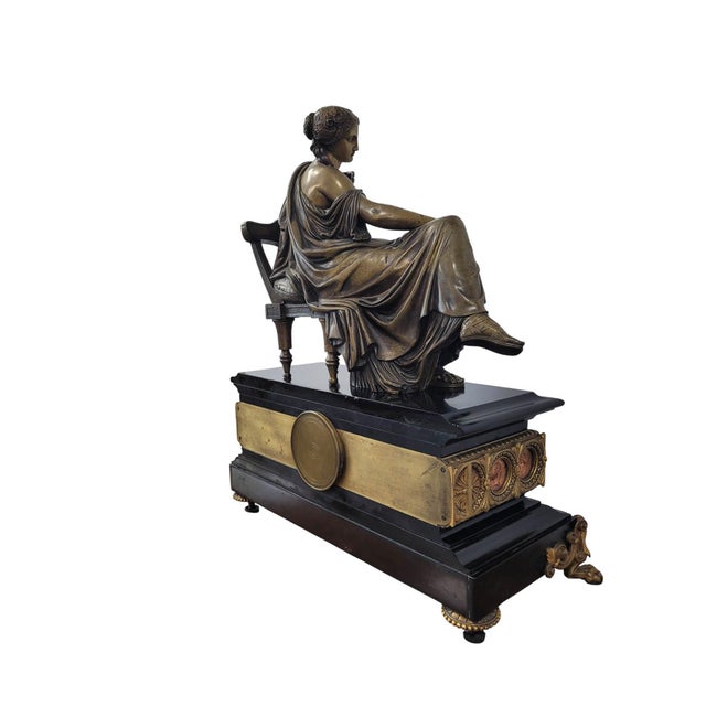 19th Century French Empire Clock, Japy Frères Et Cie Movement For Sale - Image 11 of 18