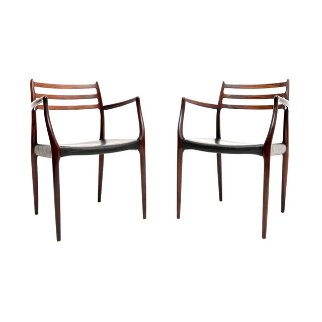 1960s Danish Model 78 and 62 Dining Chairs attributed to Niels Moller for J.L. Møllers, 1960s, Set of 6 For Sale - Image 5 of 17