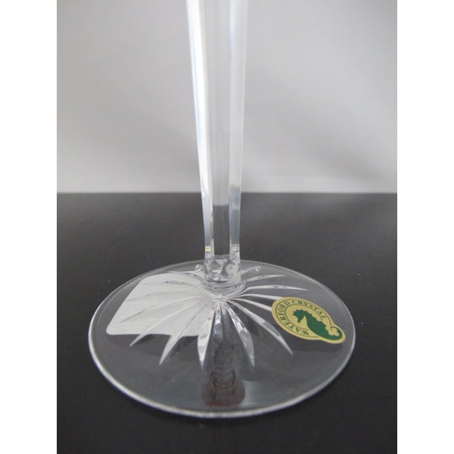 Glass Waterford Crystal 12 Days of Christmas 9 Ladies Dancing Crimson Champagne Flute For Sale - Image 7 of 9