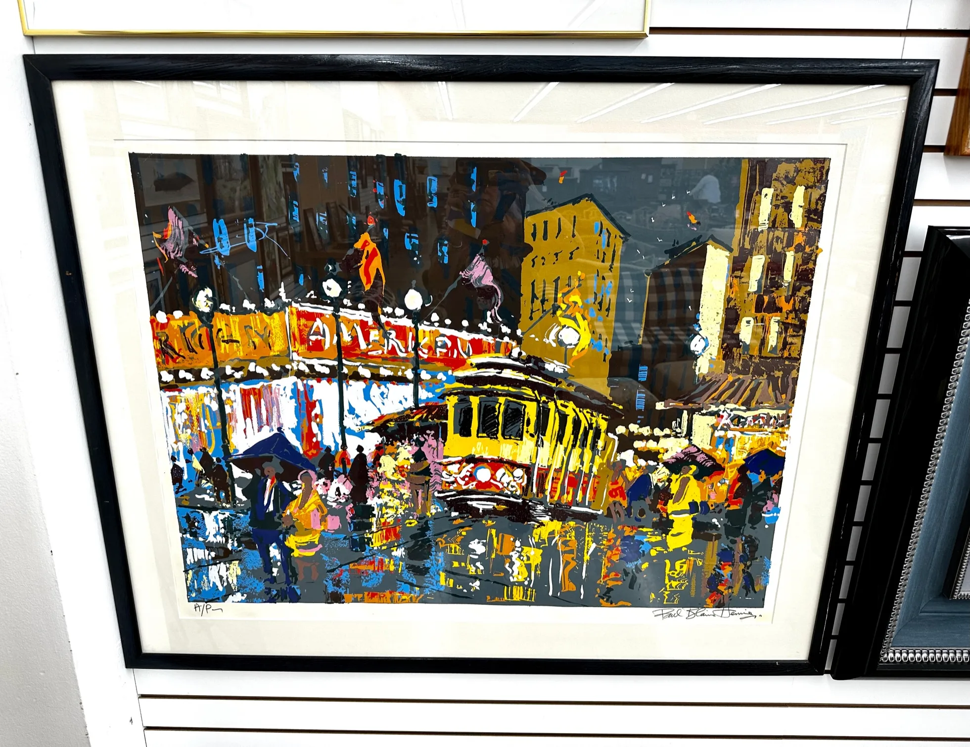 Original Paul Blaine Henrie Cityscape Serigraph on Paper A/P
