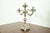 A gorgeous antique Victorian silver plate three-light candelabra In the manner of Tiffany & Co. USA, Circa Early 20th...
