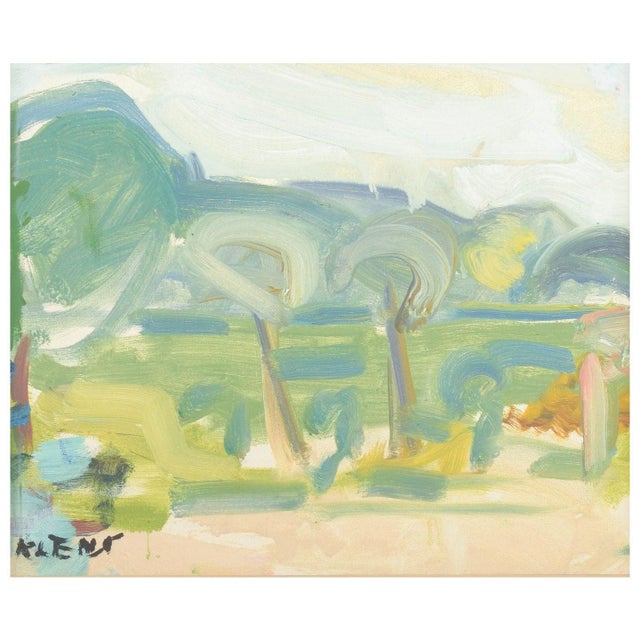 Evgenij Klenø, Park Scene, Oil on Canvas, Mid-20th Century For Sale - Image 6 of 6