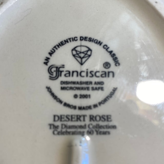 Franciscan Desert Rose 13” 60th Anniversary Platter For Sale - Image 9 of 11