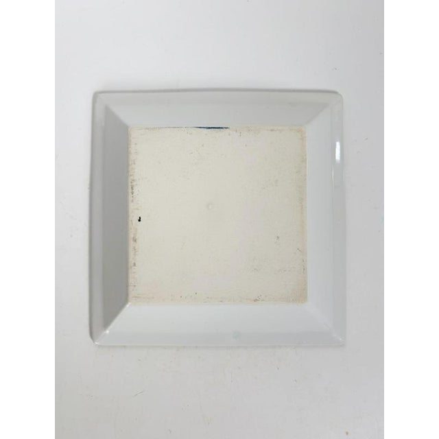 Black Green Ceramic Ashtray with Decorative Motifs, France, 1970s For Sale - Image 8 of 12