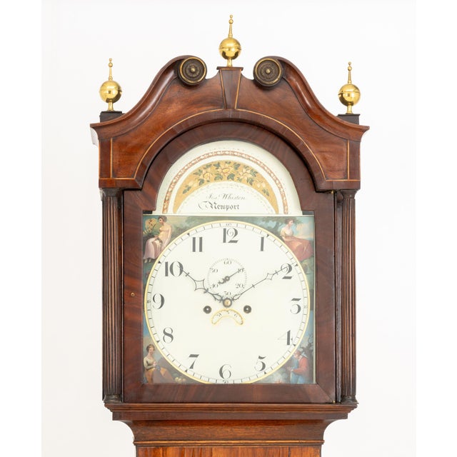 Traditional George IV Mahogany and Oak Longcase Clock, by Joseph Whiston For Sale - Image 3 of 17