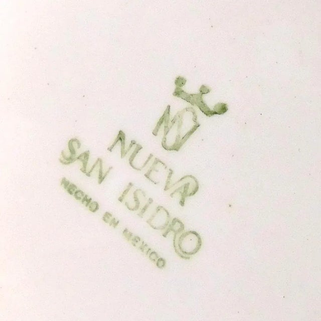 1980s Nueve San Isidro White Coffee Pot With Blue Floral Desgn For Sale In San Francisco - Image 6 of 8