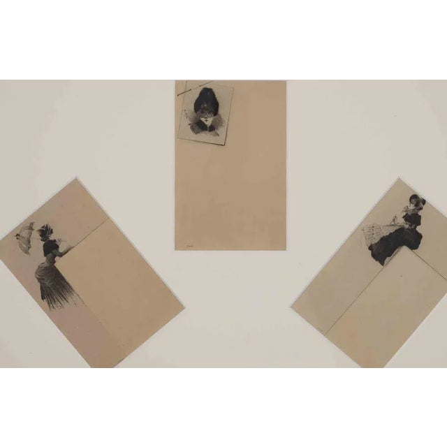 Mademoiselles is an original artwork realized in the Early 20th Century by the artist Cornelius Wouter Bouter. Black and...