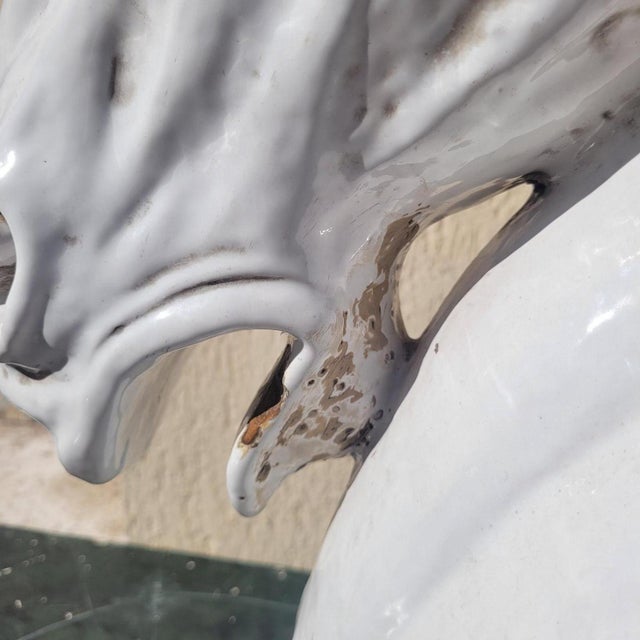 Italian Artist, Horse Heads, 20th Century, Ceramic, Set of 2 For Sale - Image 6 of 18