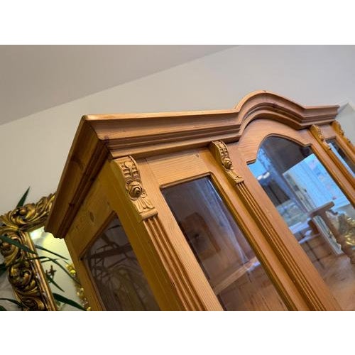 1970s Rustic Farmhouse Display Cabinet in Softwood, 1970s For Sale - Image 5 of 15