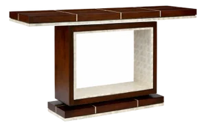 Wildwood 60” Shelldon Console Table in Dark Mahogany