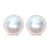 Contemporary 14K Yellow Gold 7-7.5MM Cultured Freshwater Pearl Solitaire Stud Earrings For Sale - Image 3 of 5