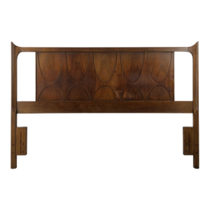 Mid Century Modern Full Size Walnut Headboard From Brasilia by Broyhill