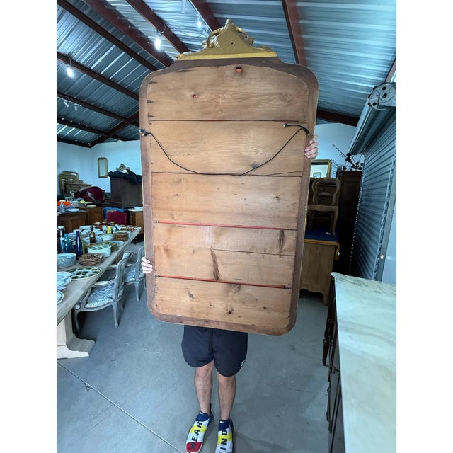 19th Century Large French Louis Phillipe Carved and Giltwood Mirror For Sale - Image 13 of 13