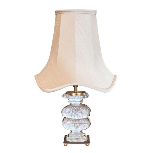 A rare pair of table lamps made by maison baguès, paris in the 1950s. These table lights are decorated with the bagùes'...