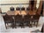Antique Neo-Gothic Dining Set with Extendable Table and Chairs, 1880, Set of 9 For Sale - Image 4 of 15