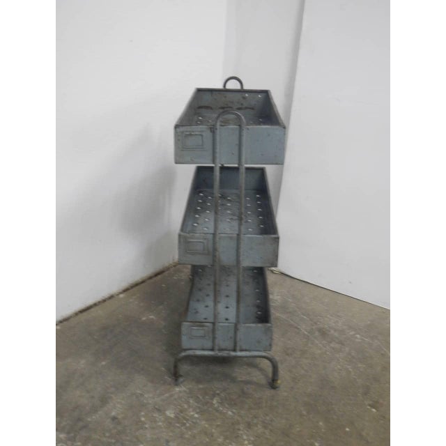 Industrial Iron Serving Trolley, 1950 For Sale - Image 3 of 11