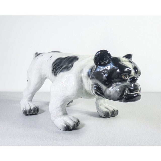Sculpture of Bulldog in Glazed Terracotta, France, 1920s For Sale - Image 14 of 14