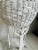Wood Vintage Victorian Painted White Wicker Indoor or Outdoor Plant Stand For Sale - Image 7 of 8
