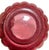 Late 20th Century Late 20th Century Fenton Cranberry Glass Vase Jacqueline Pattern With Milk Glass Rim For Sale - Image 5 of 5