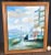 Wood 1960s Howard Kimble Oil Painting of French Flower Market For Sale - Image 7 of 12