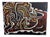 Daniela Zanelli, A Lion in Black Red and Yellow, 2000, Oil Painting on Canvas For Sale