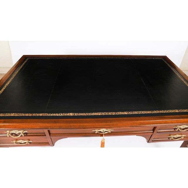 Traditional Antique Empire Ormolu-Mounted Desk, 19th Century For Sale - Image 3 of 18
