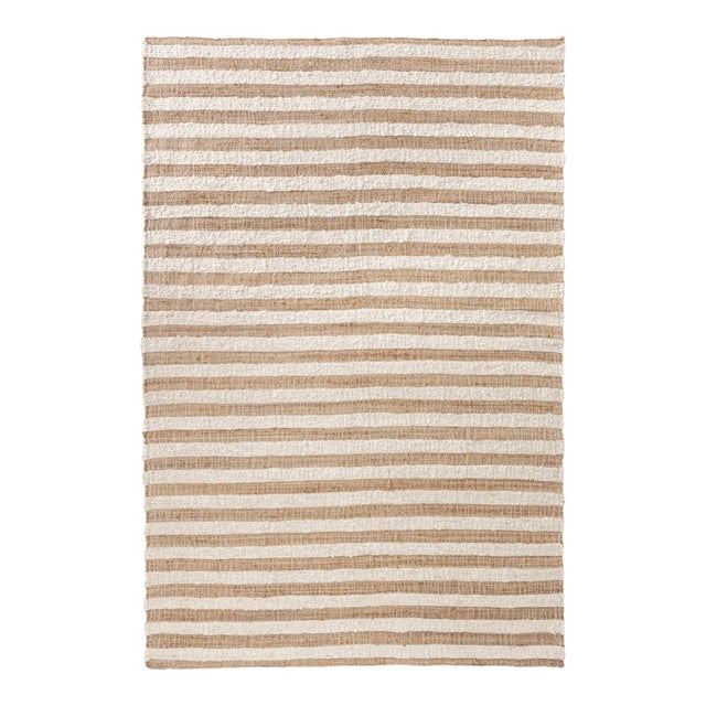 Ventura Stripe Natural Ivory Rug - 2 X 3 For Sale