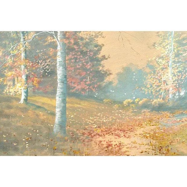 1940s 'Evening Landscape' by William Arnold Eyden, Art Student's League, New York For Sale - Image 5 of 8