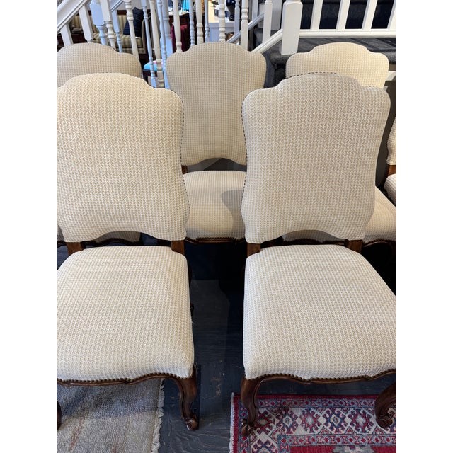 Wood 20th Century Vintage Mahogany French Dining Chairs For Sale - Image 7 of 10